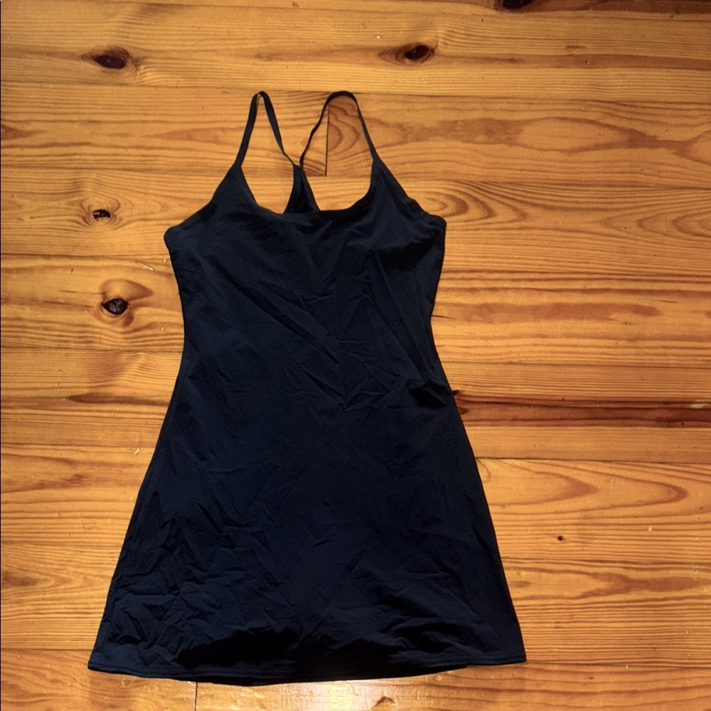 Skort/ dress Outdoor Voices Midnight Spaghetti Strap Dress with built in shorts